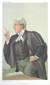 Caricature of Barrister Charles Frederick Gill from Vanity Fair, May 9, 1891